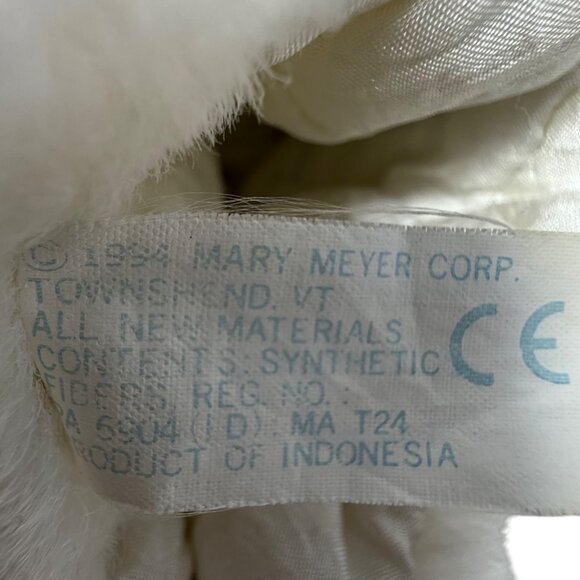 Mary Meyer White Plush Polar Bear Puppet Stuffed Animal1994 Vtg Exclusive Alaska - Picture 8 of 9